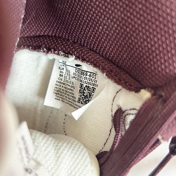 burgundy crush nike dunk high - Picture 5 of 7